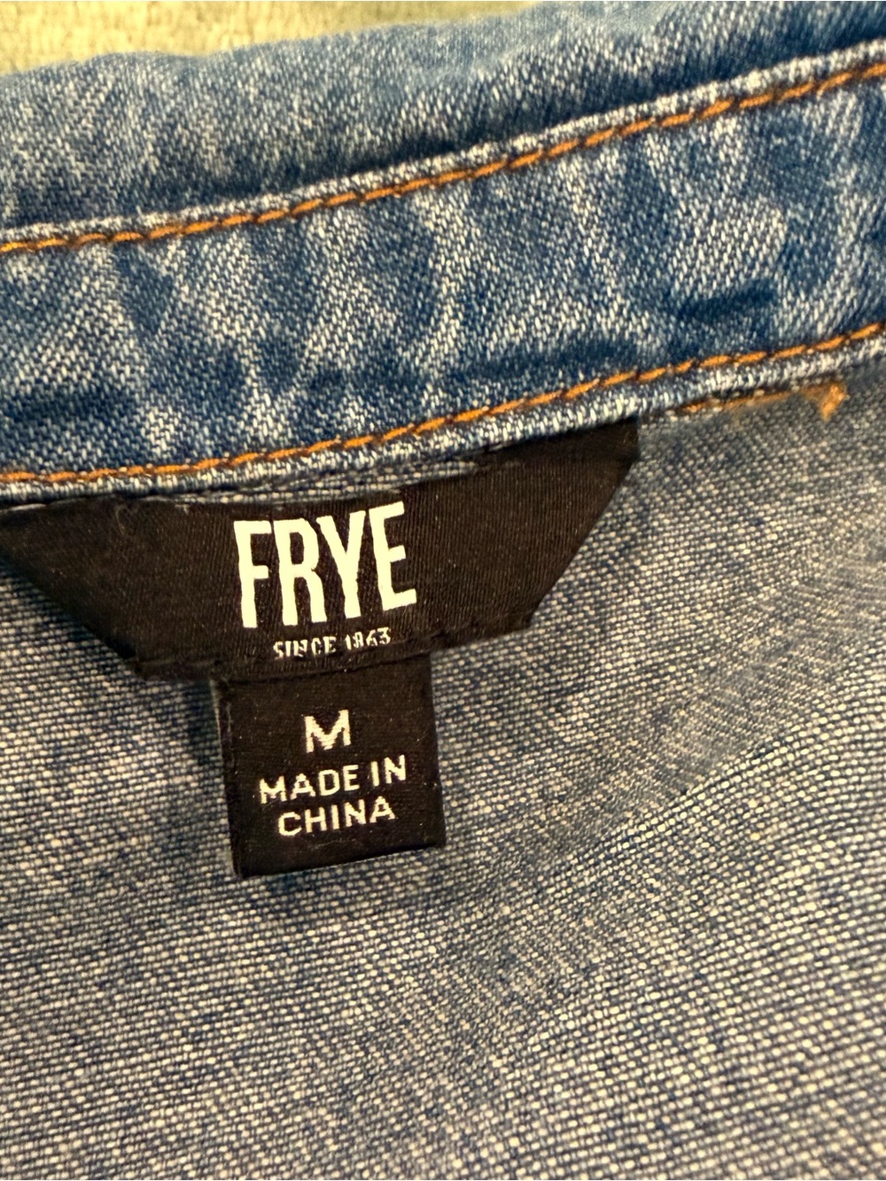 Frye Denim Shirt Dress Women’s Medium Blue Button Front Long Sleeve NWOT - Picture 4 of 12